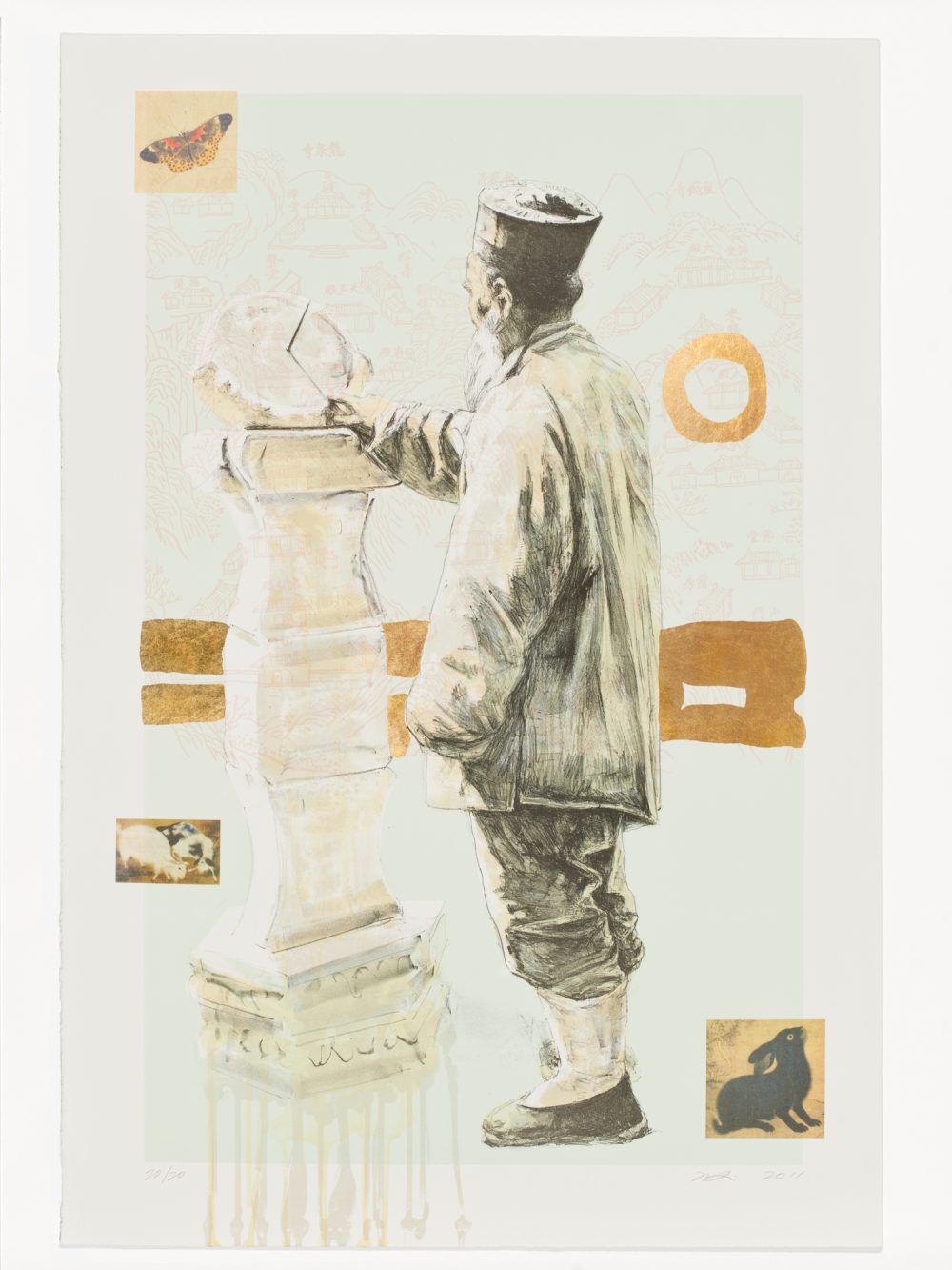 Hung Liu, Butterfly Dreams: Waiting, 2011 (11-311)