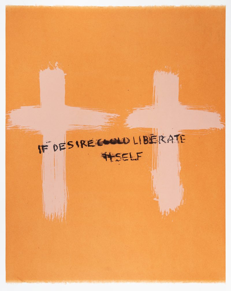Harmony Hammond, White Double Cross, 2024 (24-311)