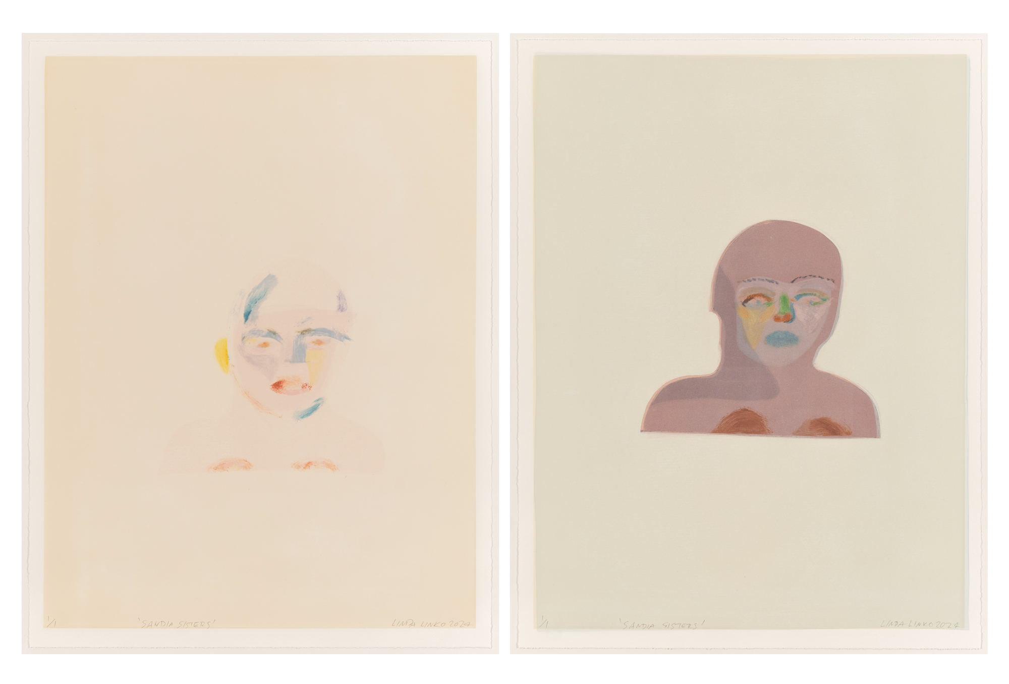 Linda Linko, Sandia Sisters (1) and (2), 2024 (24-513.16, 24-513.17)