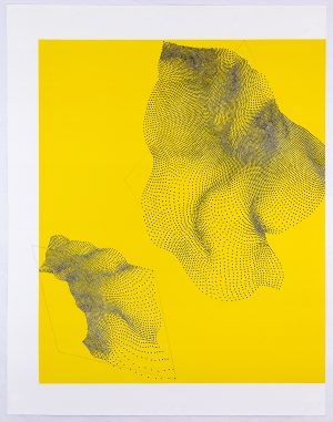 Three-color lithograph by Linn Meyers