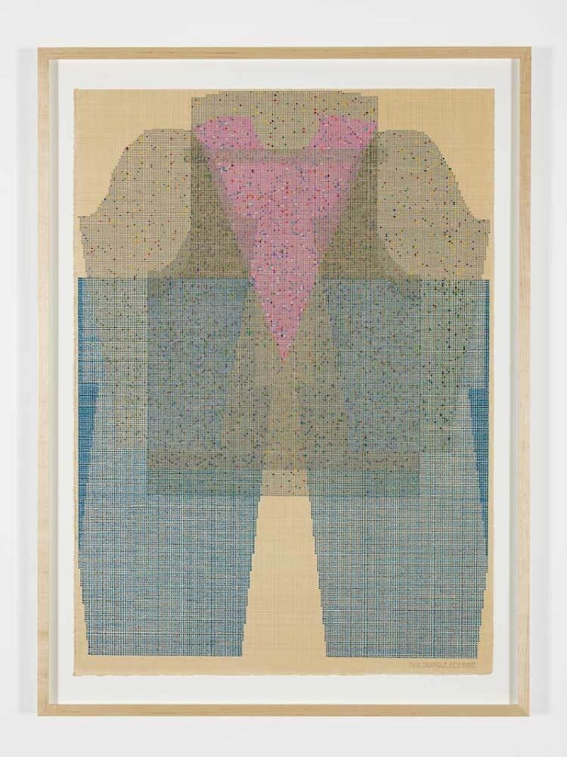 Ellen Lesperance painting, Pink Triangle, New Wave, 2020