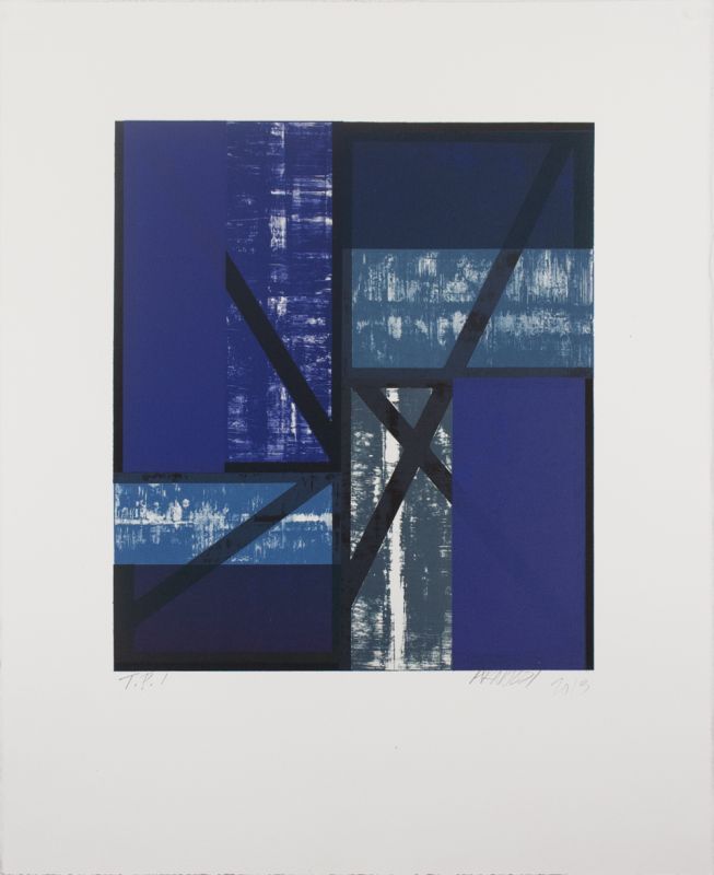 Seven-color lithograph by Charles Arnoldi.