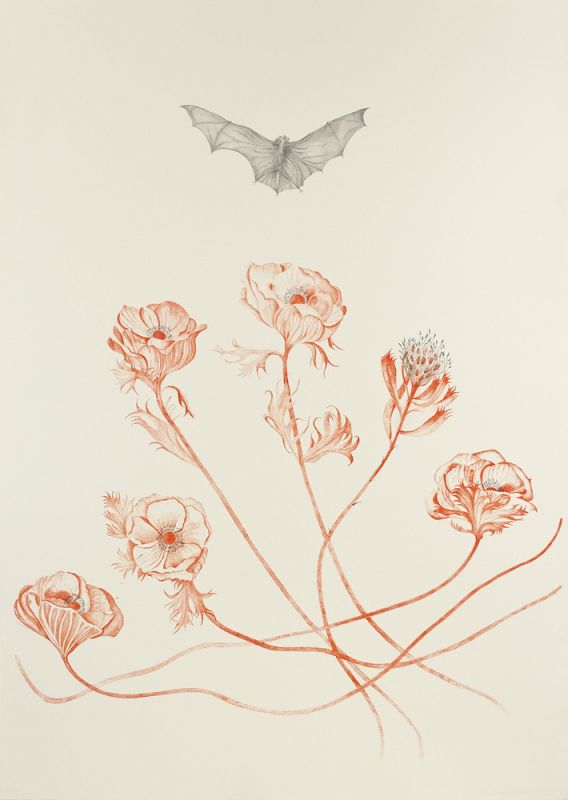 Two-color lithograph by Valerie Hammond