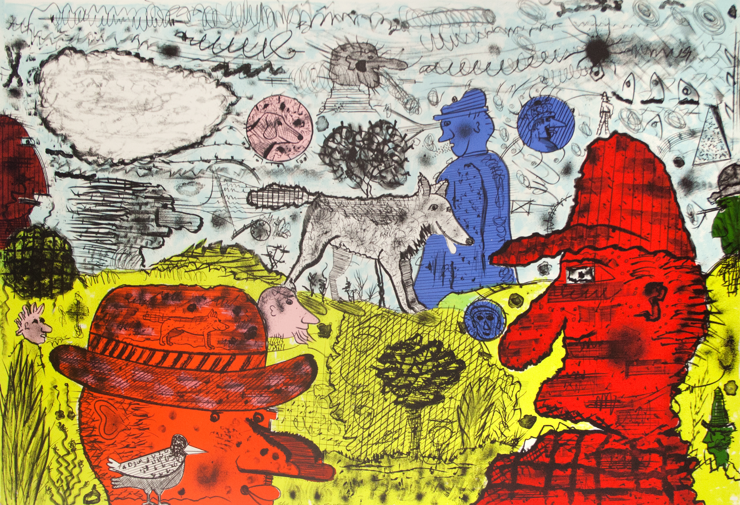 Roy De Forest, Rene and Jack, 2006 (06-313)