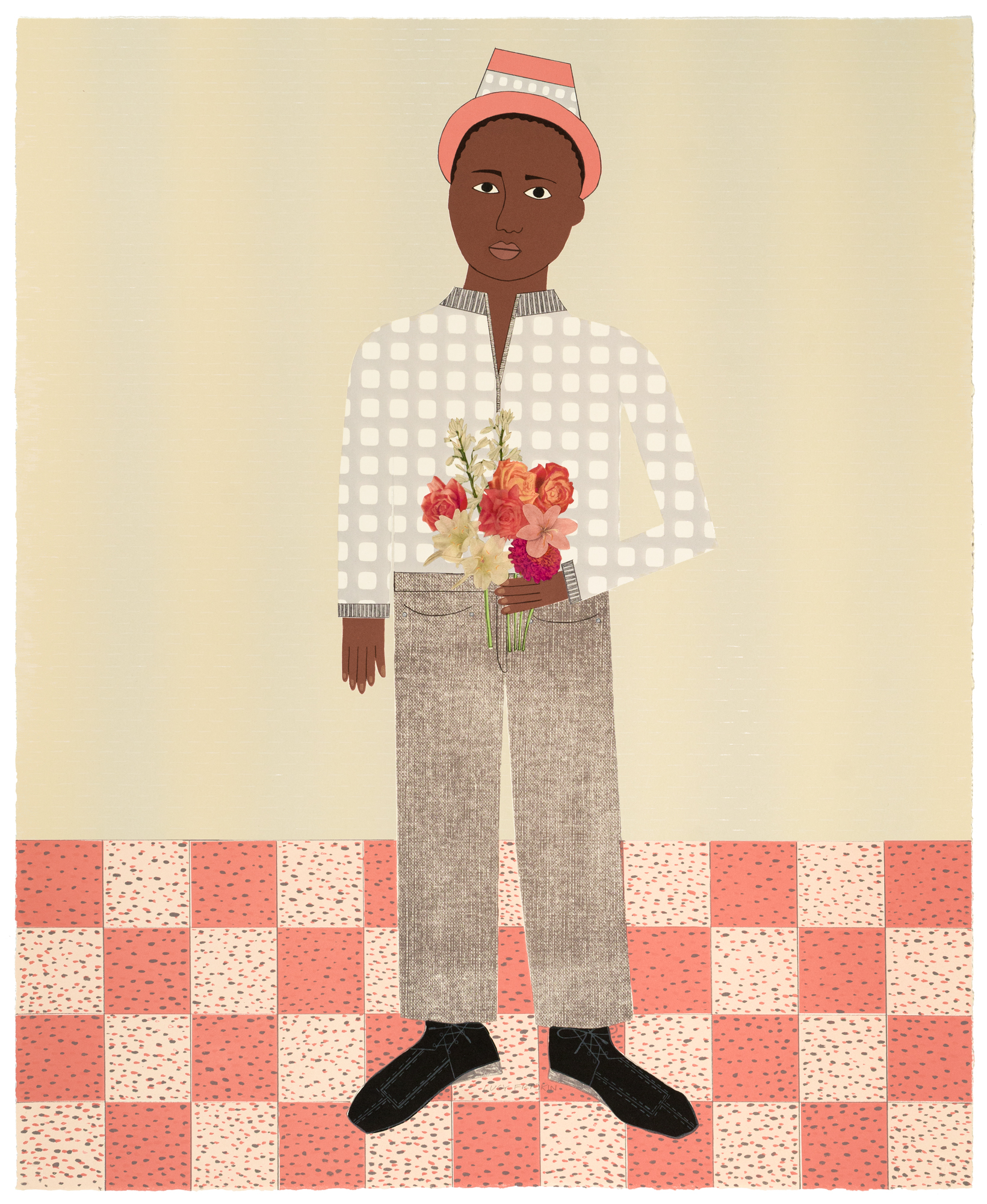 Lucy Fradkin, Arthur with Flowers, 2023 (23-312)