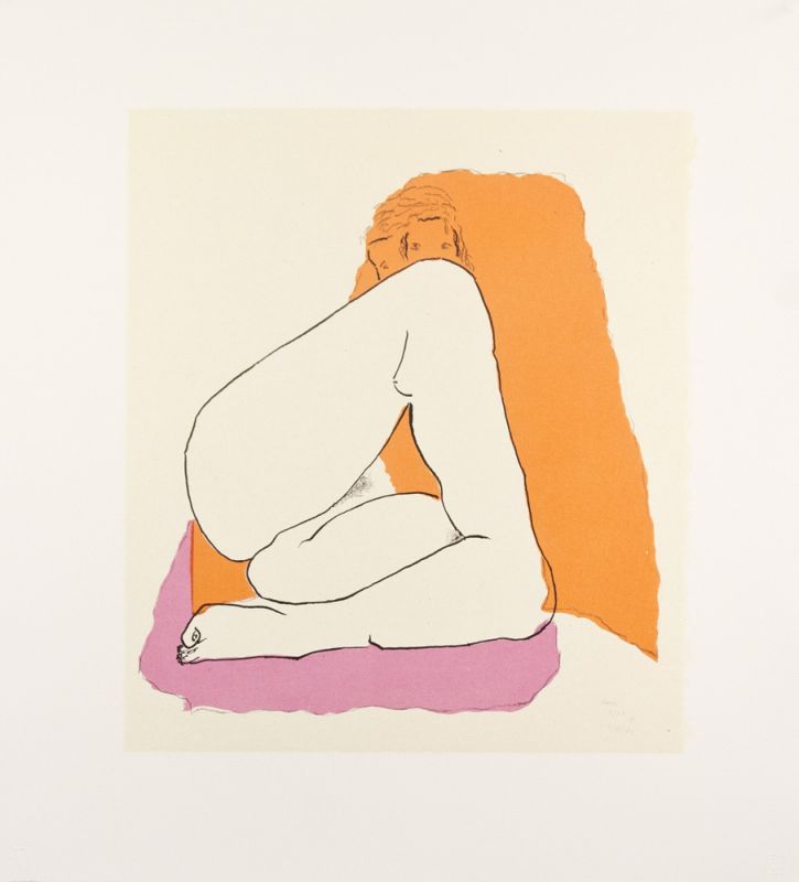 Three-color lithograph by David Hare.