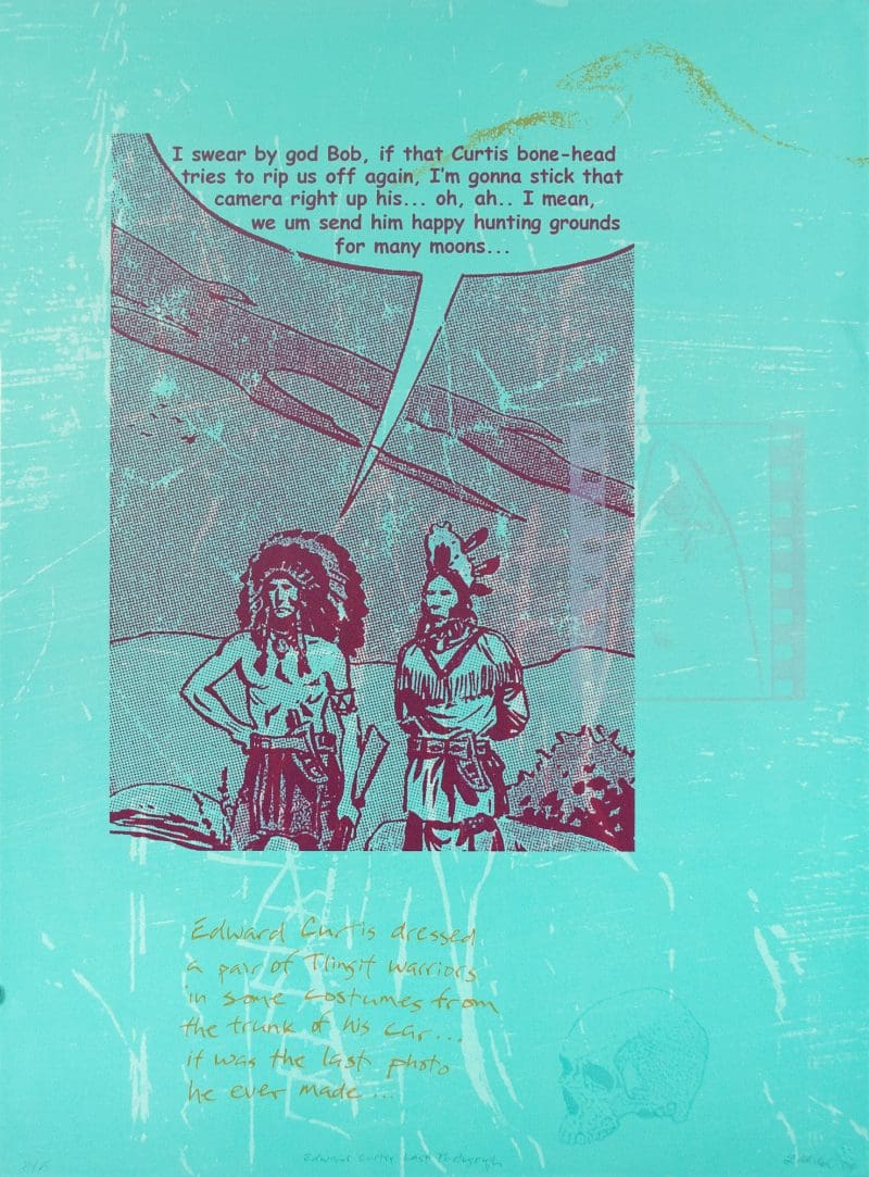 Larry McNeil, Edward Curtis' Last Photograph, 2004 (Crow's Shadow 04-206)