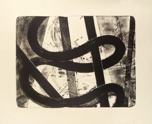 Single-color lithograph on cream Rives BFK by David Row.